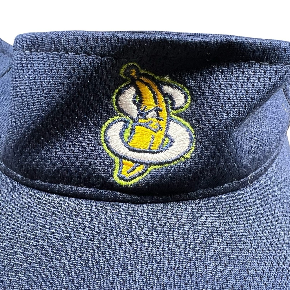 Savannah Bananas Baseball Visor Hat Rymm Ridder Navy Yellow Embroidered Logo - Picture 2 of 6